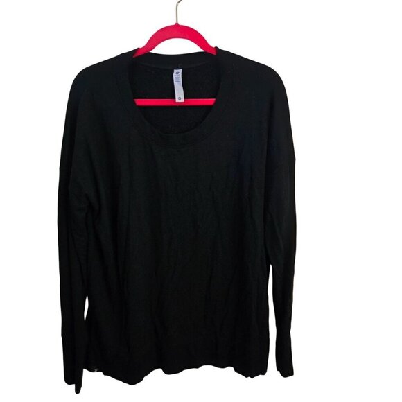 Glyder Lounge Long Sleeve Black Slit Side Soft Jersey Size XL - Picture 2 of 10